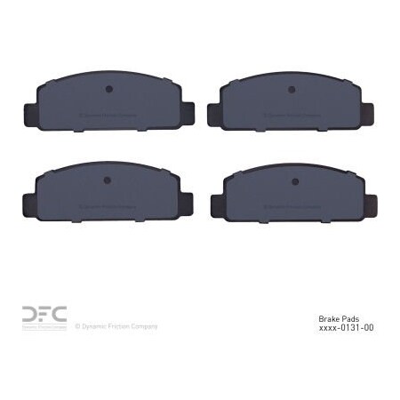 Dynamic Friction Co DFC 3000 Semi-Metallic Brake Pads - Dynamic Friction Company 1311-0131-00 1311-0131-00
